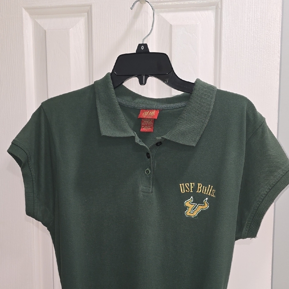 USF Bulls Green Polo Dress Size L - Picture 3 of 15